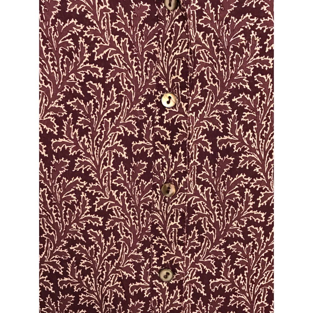 Soft Surroundings Size Large Purple Button Front 100% Silk Top Bell Sleeve Boho - Picture 5 of 12